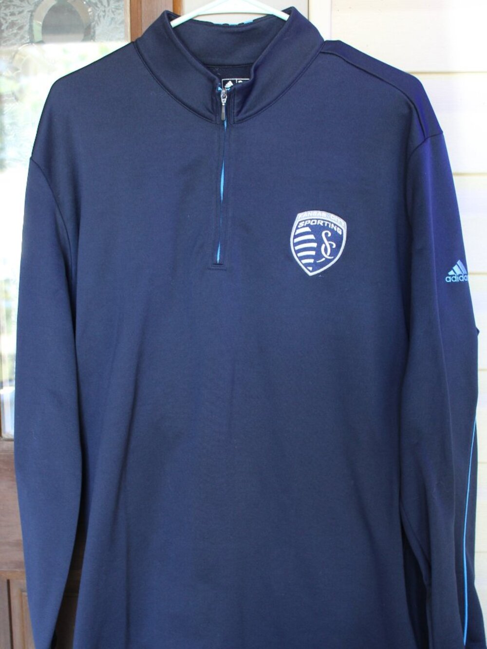 KANSAS CITY SPORTING 1/4 ZIP SIZE 2XL